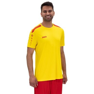 JAKO Sport T-shirt Jersey Power (Polyester Interlock, durable) yellow/red Men