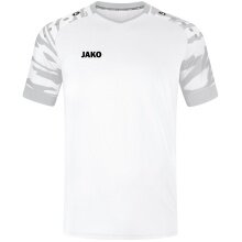 JAKO Sport T-shirt Jersey Wild (Polyester-Stretch-Jersey) white/silver grey Men