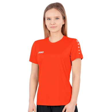 JAKO Sports Shirt Team Short Sleeve (100% Polyester) Orange Women