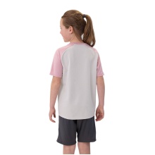 JAKO Sport T-shirt Iconic (Polyester Micro Mesh) light grey/pink/charcoal grey children