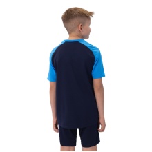 JAKO Sport T-shirt Iconic (Polyester Micro Mesh) navy blue/light blue/yellow Kids