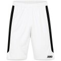 JAKO Sports Pants Power (Polyester-Interlock, elastic, quick-drying) short white Children