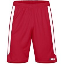 JAKO Sports Pants Power (Polyester Interlock, elastic, quick-drying) short red/white Children