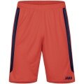 JAKO Sports Shorts Power (Polyester Interlock, elastic, quick-drying) short orange/navy blue Children