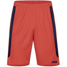 JAKO Sports Shorts Power (Polyester Interlock, elastic, quick-drying) short orange/navy blue Children