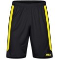 JAKO Sports Pants Power (Polyester Interlock, elastic, quick-drying) short black/yellow Kids