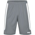 JAKO Sports Pants Power (Polyester Interlock, elastic, quick-drying) short dark grey Kids