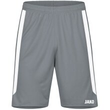 JAKO Sports Pants Power (Polyester Interlock, elastic, quick-drying) short dark grey Kids