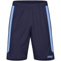 JAKO Sports Shorts Power (Polyester Interlock, elastic, quick-drying) short navy blue/sky blue Children