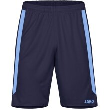 JAKO Sports Shorts Power (Polyester Interlock, elastic, quick-drying) short navy blue/sky blue Children