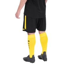 JAKO Sports Pants Power (Polyester Interlock, elastic, quick-drying) short black/yellow Men