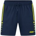 JAKO Sports Shorts Allround (Stretch-Micro-Twill) short navy/yellow Women