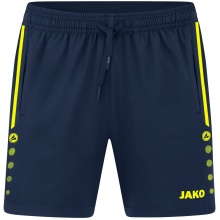 JAKO Sports Shorts Allround (Stretch-Micro-Twill) short navy/yellow Women