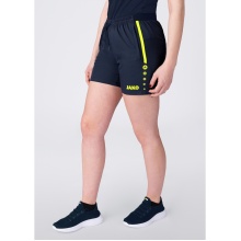 JAKO Sports Shorts Allround (Stretch-Micro-Twill) short navy/yellow Women