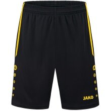 JAKO Sports Shorts Allround (Polyester Interlock, Without Inner Slip) short black/yellow Men