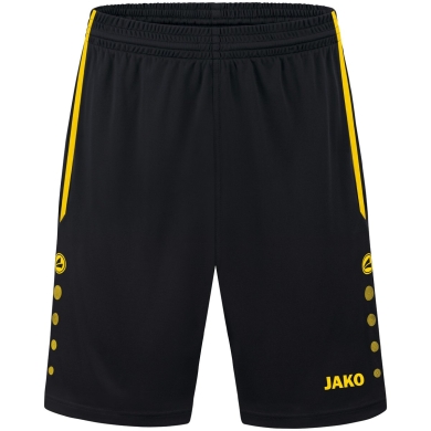 JAKO Sports Shorts Allround (Polyester Interlock, Without Inner Slip) short black/yellow Men