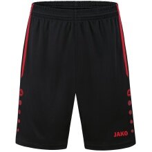 JAKO Sports Shorts Allround (Polyester Interlock, Without Inner Brief) short black/red Men