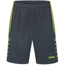 JAKO Sports Shorts Allround (Polyester Interlock, Without Inner Slip) short anthracite gray/lemon Men