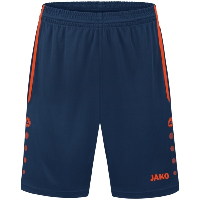 JAKO Sports Shorts Allround (Polyester Interlock, Without Inner Brief) short navy blue/orange Men