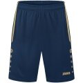 JAKO Sports Shorts Allround (Polyester Interlock, Without Inner Lining) short navy blue/gold Men