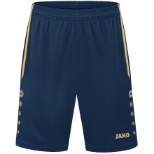 JAKO Sports Shorts Allround (Polyester Interlock, Without Inner Lining) short navy blue/gold Men