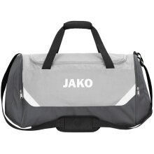 JAKO Sports Bag Iconic (Size L - 62 Litres) Light Grey/Dark Grey - 65x30x32cm