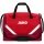 JAKO Sports Bag Iconic with Bottom Compartment (Size L - 85 Litres) Red/Wine Red - 65x30x44cm