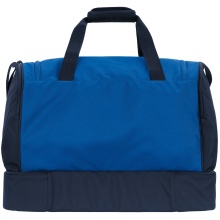 JAKO Sports Bag Iconic with Bottom Compartment (Size L - 85 Litres) Royal Blue/Navy Blue - 65x30x44cm