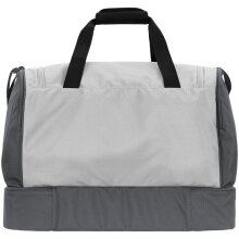 JAKO Sports Bag Iconic with Bottom Compartment (Size S - 30 Litres) Light Grey/Dark Grey - 45x24x37cm