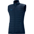 JAKO Quilted Vest Premium (elastic material, side pockets with zipper) navy blue Women