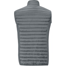 JAKO Quilted Vest Premium (elastic material, side pockets with zipper) dark grey Men