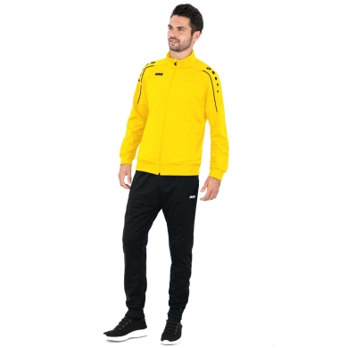 JAKO Polyester Classico Training Suit (Jacket and Trousers, 100% Polyester) Yellow/Black Men