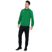 JAKO Polyester Classico Training Suit (Jacket and Trousers, 100% Polyester) Green/Black Men