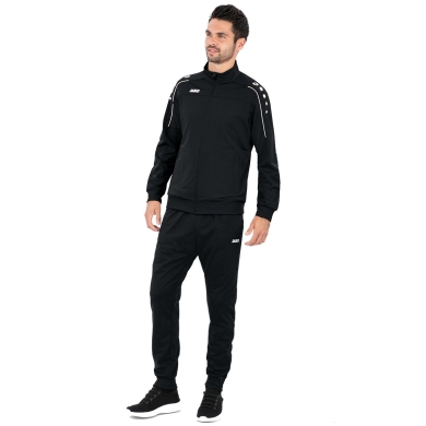 JAKO Polyester Classico Training Suit (Jacket and Trousers, 100% Polyester) Black Men