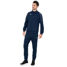 JAKO Polyester Classico Training Suit (Jacket and Trousers, 100% Polyester) Navy Blue Men