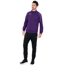 JAKO Polyester Classico Training Suit (Jacket and Trousers, 100% Polyester) Purple/Black Men