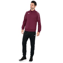 JAKO Polyester Classico Training Suit (Jacket and Trousers, 100% Polyester) Bordeaux/Black Men