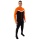 JAKO Polyester Tracksuit Iconic (Jacket and Trousers, sporty cut) black/orange men's