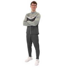 JAKO Polyester Training Suit Iconic (Jacket and Trousers, sporty cut) anthracite grey/mint green Men's