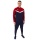 JAKO Polyester Iconic Tracksuit (Jacket and Trousers, sporty cut) navy/red Men's