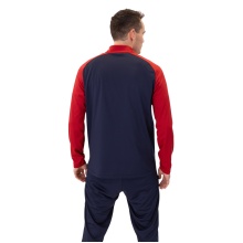 JAKO Polyester Iconic Tracksuit (Jacket and Trousers, sporty cut) navy/red Men's