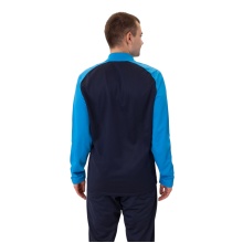 JAKO Polyester Tracksuit Iconic (Jacket and Trousers, sporty cut) navy blue/light blue/yellow Men's