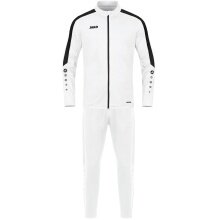 JAKO Training Suit Polyester Power (Jacket and Trousers) White/Black Men