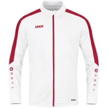 JAKO Training Suit Polyester Power (Jacket and Trousers) White/Red Men