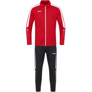 JAKO Training Suit Polyester Power (Jacket and Trousers) Red/Black Men