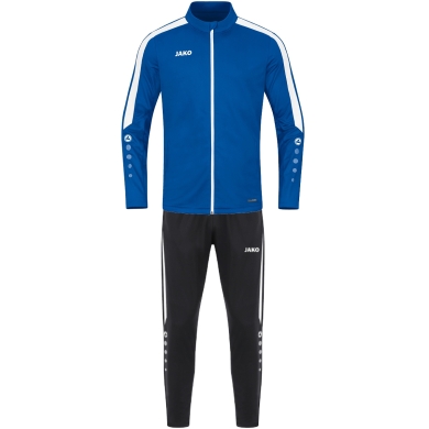 JAKO Training Suit Polyester Power (Jacket and Trousers) royal blue/black Men