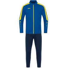 JAKO Training Suit Polyester Power (Jacket and Trousers) royal blue/yellow/navy blue Men