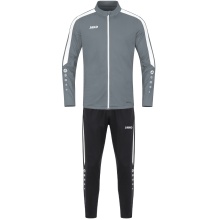 JAKO Training Suit Polyester Power (Jacket and Trousers) Dark Grey/Black Men