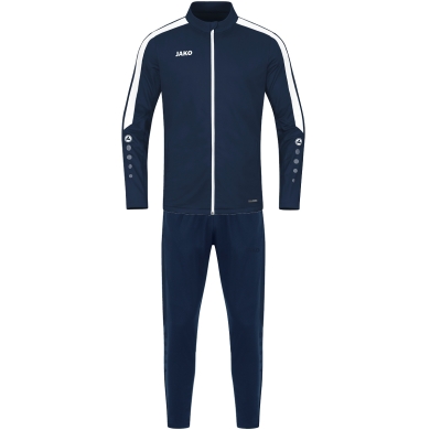 JAKO Training Suit Polyester Power (Jacket and Trousers) Navy Blue Men