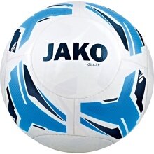 JAKO Training Ball Glaze (Size 5) white/blue - 1 Ball